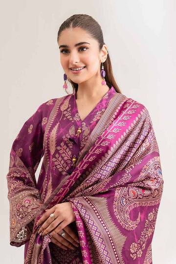 Nishat Linen 3 Piece - Digital Printed Embroidered Suit - 42501845 Online Shopping